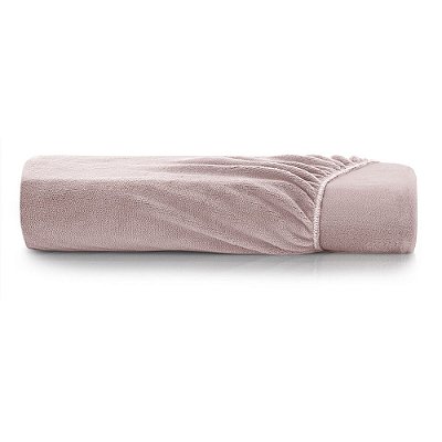 Lençol com Elástico Blend Malha com Plush Queen - Rosa Channel - Altenburg