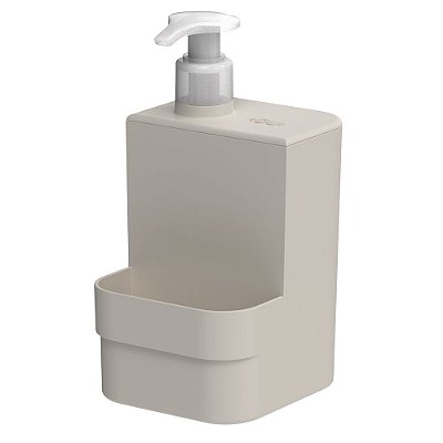 Dispenser de Detergente e Esponja Trium 500ml - Bege - Ou