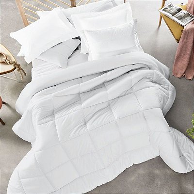 Edredom Plumi Gold Lux Branco Queen- 200 Fios - Altenburg