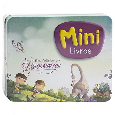 Kit Livros Meus Fantásticos Dinossauros Mini Lata - 8 Livros - Todolivro