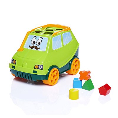 Carro Com Peças Geométricas - Tom Tom Car - Verde - Calesita