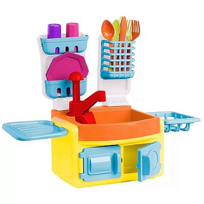 Cozinha Infantil Barbie Cheff Cotiplás 2228 com Acessórios