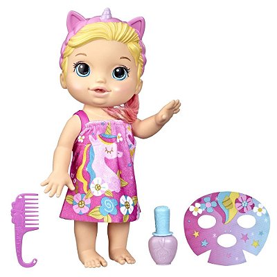 Boneca Baby Alive Glam Spa Dia de Princesa - Loira - Hasbro