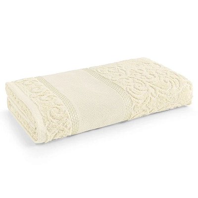 Toalha de Rosto Para Bordar Melina II - Creme - Karsten