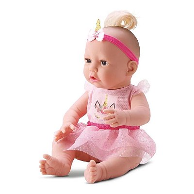 Boneca Diver New Born - Unicórnio Fofinho - Divertoys