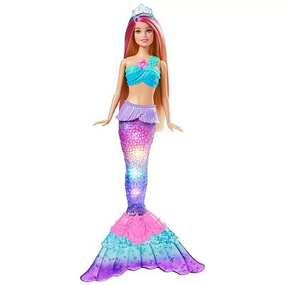 Boneca Barbie Sereia Mermaid Power Malibu Azul - Mattel - Casa Joka