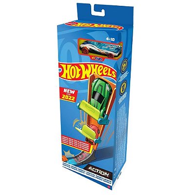 Brinquedo Pista Hot Wheels Acrobacia Lançador Carrinho fth79