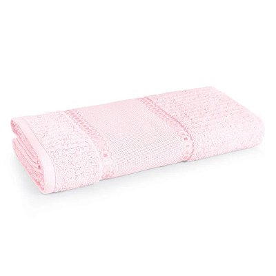 Toalha de Banho Passa Fita I - Rosa - Karsten