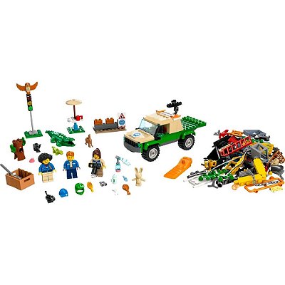 LEGO - Avião de resgate marítimo com figura de baleia e mini