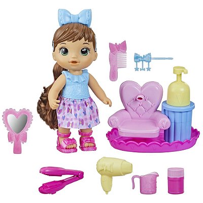 Boneca Baby Alive Sudsy Styling - Morena - Hasbro