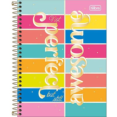 Caderno Colegial Be Nice - Awesome - 80 Folhas - Tilibra