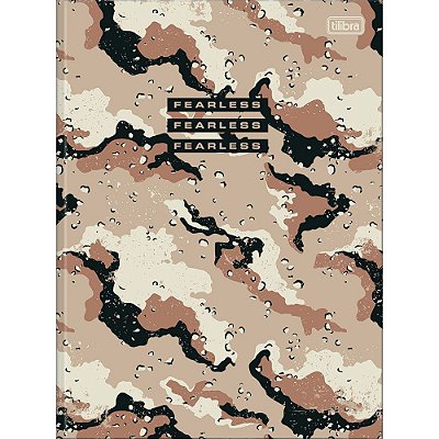 Caderno Brochura Hide Camuflado Marrom - 80 Folhas - Tilibra