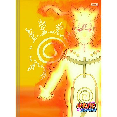 Caderno Brochura Naruto Shippuden Amarelo - 80 Folhas - São Domingos