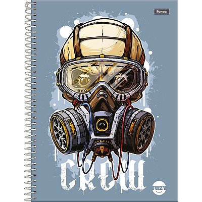 Caderno Fuzy Crew - 160 Folhas - Foroni