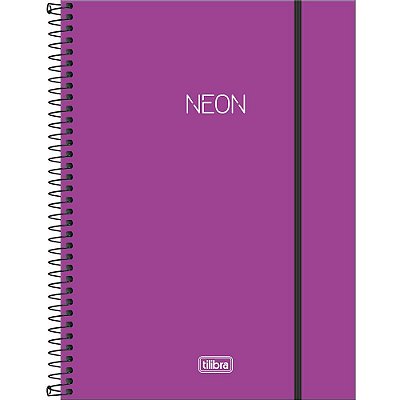 Caderno Neon Roxo - 80 Folhas - Tilibra