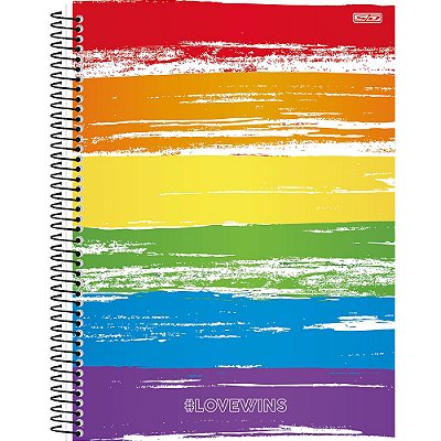 Caderno LoveWins Pintura - 160 Folhas - São Domingos