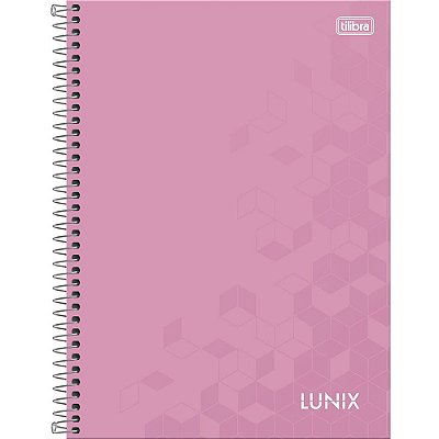 Caderno Lunix Rosa Claro - 160 Folhas - Tilibra
