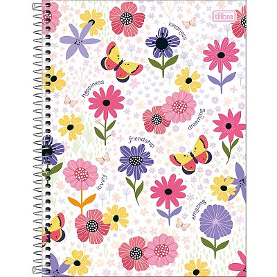 Caderno Charme - Branco - 160 Folhas - Tilibra