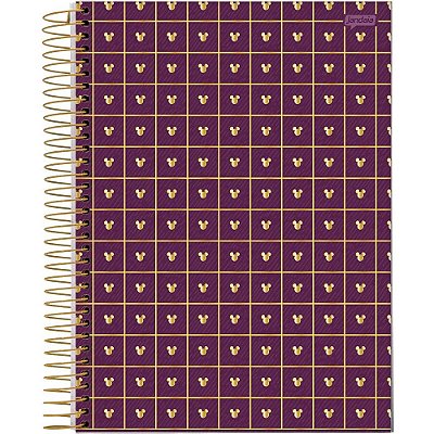 Caderno Mickey Arts Roxo - 80 Folhas - Jandaia