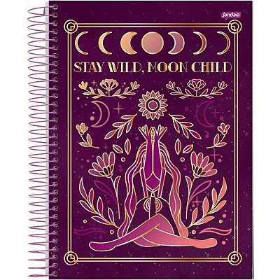 Caderno Espiral Mystic Moon - 80 folhas - Jandaia