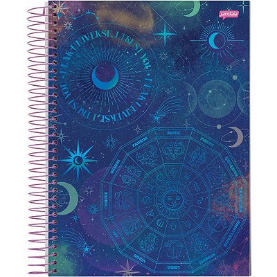 Caderno Espiral Mystic Horoscope - 80 folhas - Jandaia