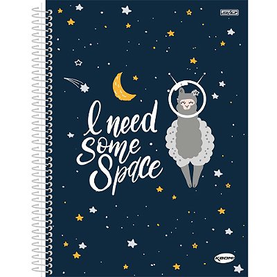 Caderno Kbom Space - 200 Folhas - São Domingos