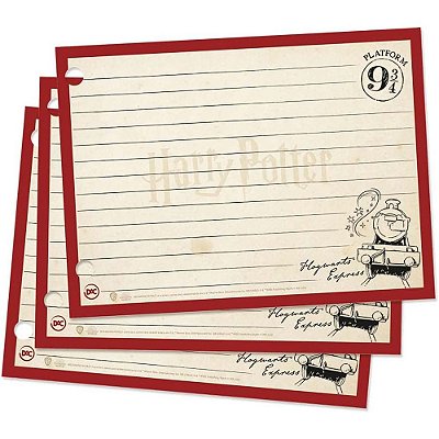 Bloco de Folhas Para Mini Fichário - 80 Folhas - Harry Potter - Dac