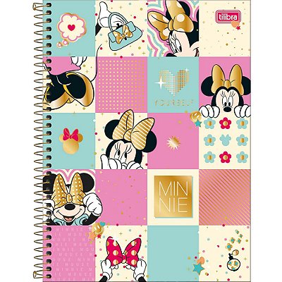 Caderno Minnie Yourself - 80 Folhas - Tilibra