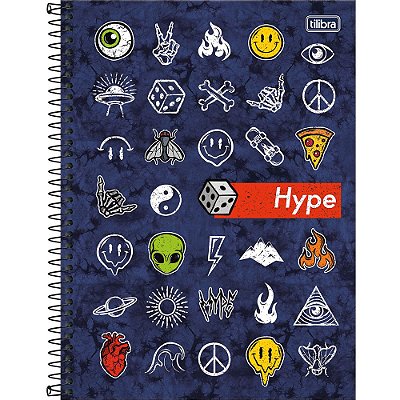 Caderno Hype Icons - 80 Folhas - Tilibra