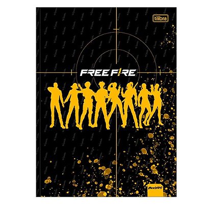 Caderno Brochura Free Fire Personagens - 80 Folhas - Tilibra