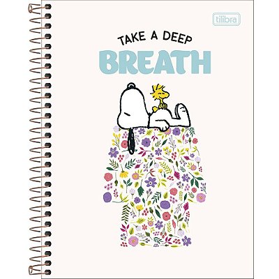 Caderno Colegial Snoopy Breath - 160 Folhas - Tilibra