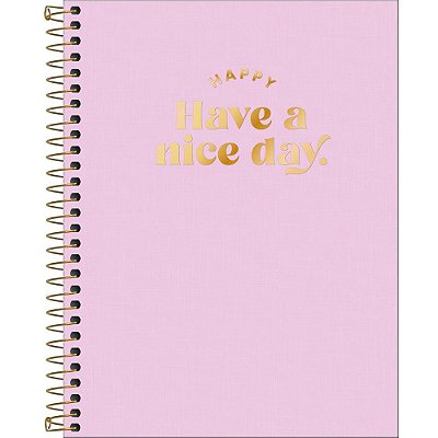 Caderno Colegial Happy Nice Day - 80 Folhas - Tilibra