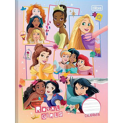 Caderno de Caligrafia Princesa Royals - 40 Folhas - Tilibra