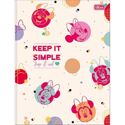 Caderno Brochura Minnie Simple - 48 Folhas - Tilibra