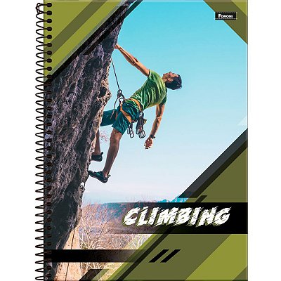 Caderno Jump - Rapel - 1 Matéria - Foroni