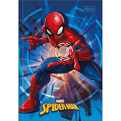 Caderno Spider-Man 1/4 Brochura Mira - 80 Folhas - Tilibra