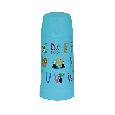 Garrafa Térmica Mini Kids 300ml - Céu Azul Alfabeto - Mor