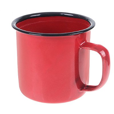 Caneca Esmaltada 90ml - Vermelho - Mimo Style