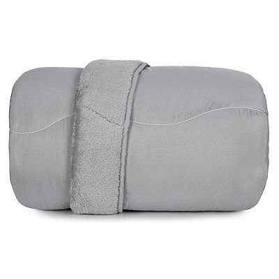 Edredom Blend Confort Plush Sherpa Casal - Cinza Mistico - Altenburg