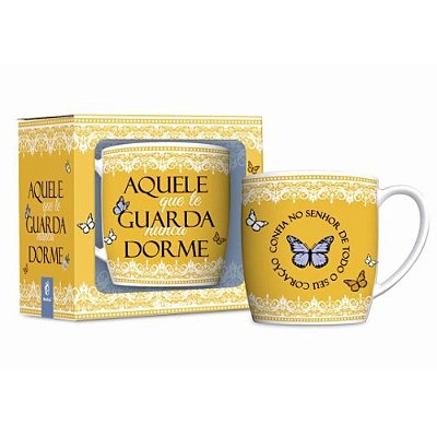 Caneca de Porcelana Urban 360ml - Aquele Que Te Guarda - Brasfoot