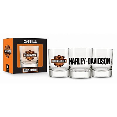 Copo de Whisky Atol - Harley Davidson - 310ml - Brasfoot