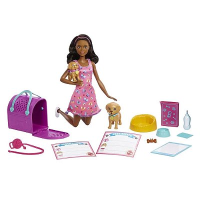 Boneca Barbie Life In The City - Viagem com Pets - Mattel - Casa Joka