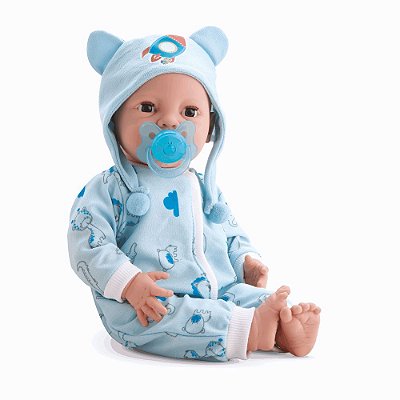 Boneca Diver New Born - Brincando de Pijama Menino - Divertoys