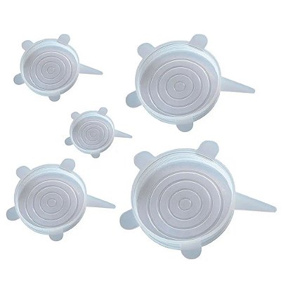 Conjunto de Tampas de Silicone - 5 Peças - Paramount