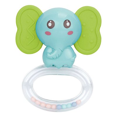 Chocalho Bichos Baby - Elefantinho - DM Toys