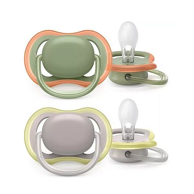 Kit de Chupetas Ultra Air Bicolor - 0 a 6 meses - 2 Peças - Philips Avent