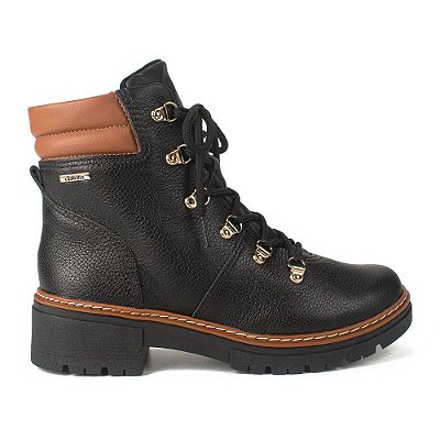 Bota Coturno de Couro Preto - Dakota