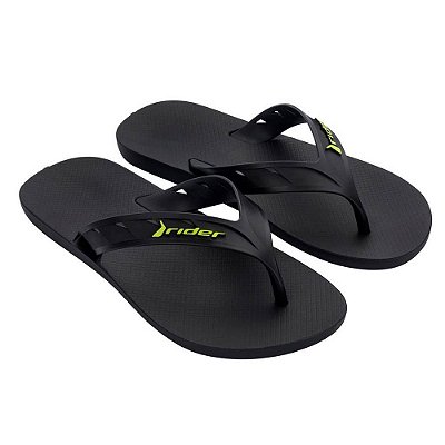 Chinelo Masculino Rider Street - Preto/Verde - Grendene