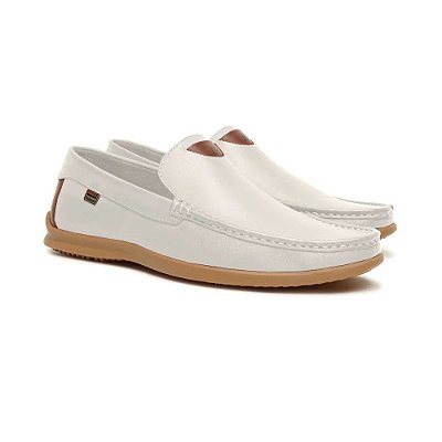 Mocassim Evora Couro Floater Bone - Freeway