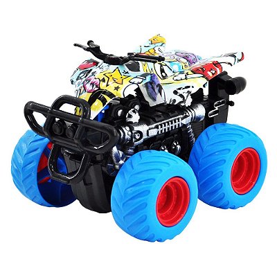 Carrinho Quadriciclo de Fricção - Azul - DM Toys